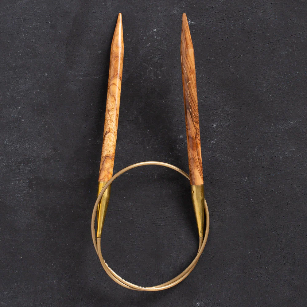 Addi Olive Wood 8mm 60cm Circular Knitting Needles - 575-7 - Image 2
