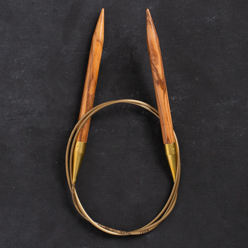 Addi Olive Wood 9mm 100cm Circular Knitting Needles - 575-7 - Image 2
