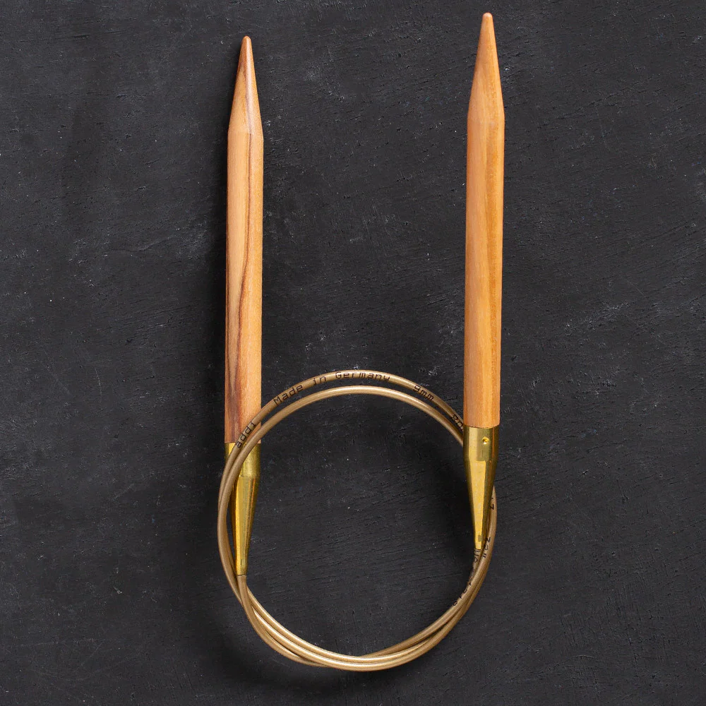 Addi Olive Wood 9mm 80cm Circular Knitting Needles - 575-7 - Image 2