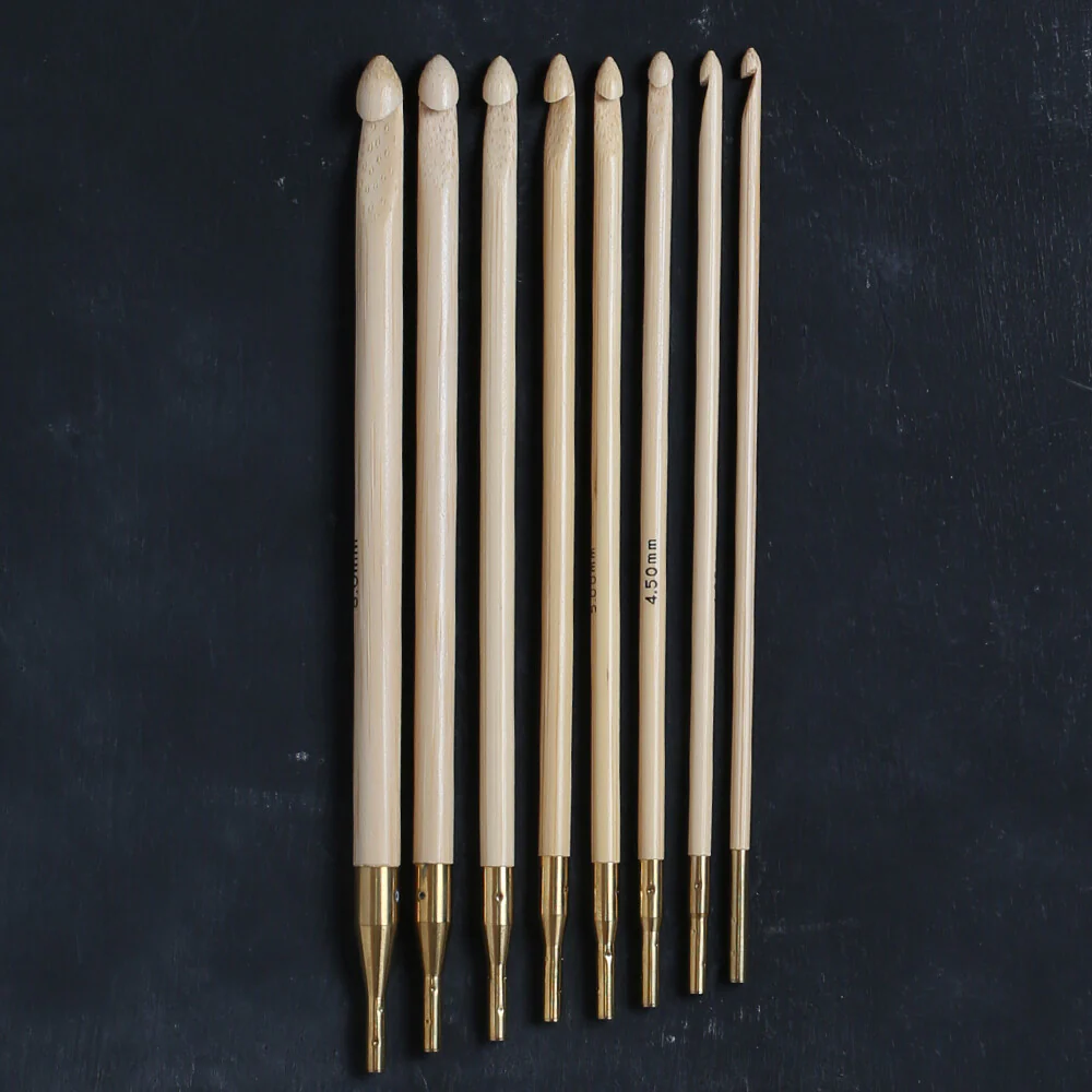 Addi Click Hook Bamboo 15 cm Interchangable Crochet Hook Tip Set - 540-2 - Image 3