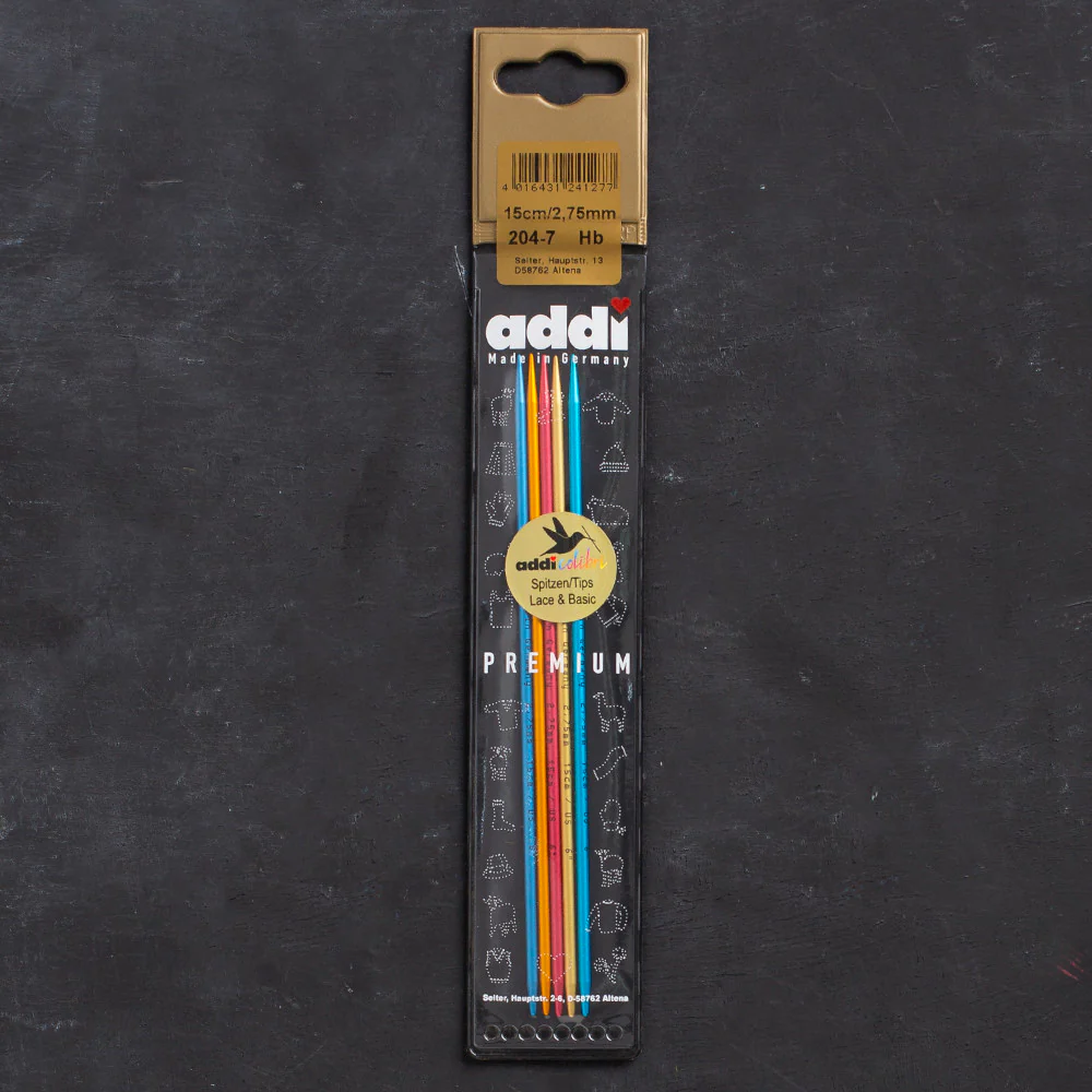 Addi Colibri 2.75mm 15cm Double-pointed Needles - 204-7