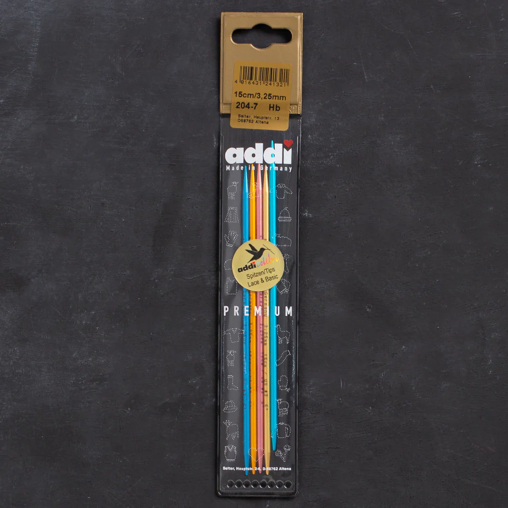 Addi Colibri 3.25mm 15cm Double-pointed Needles - 204-7