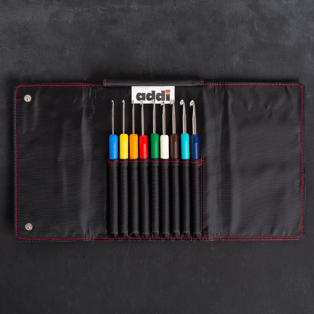 Addi Colours Crochet Hooks with Colored Plastic Handle Set - 648-2 - Image 2