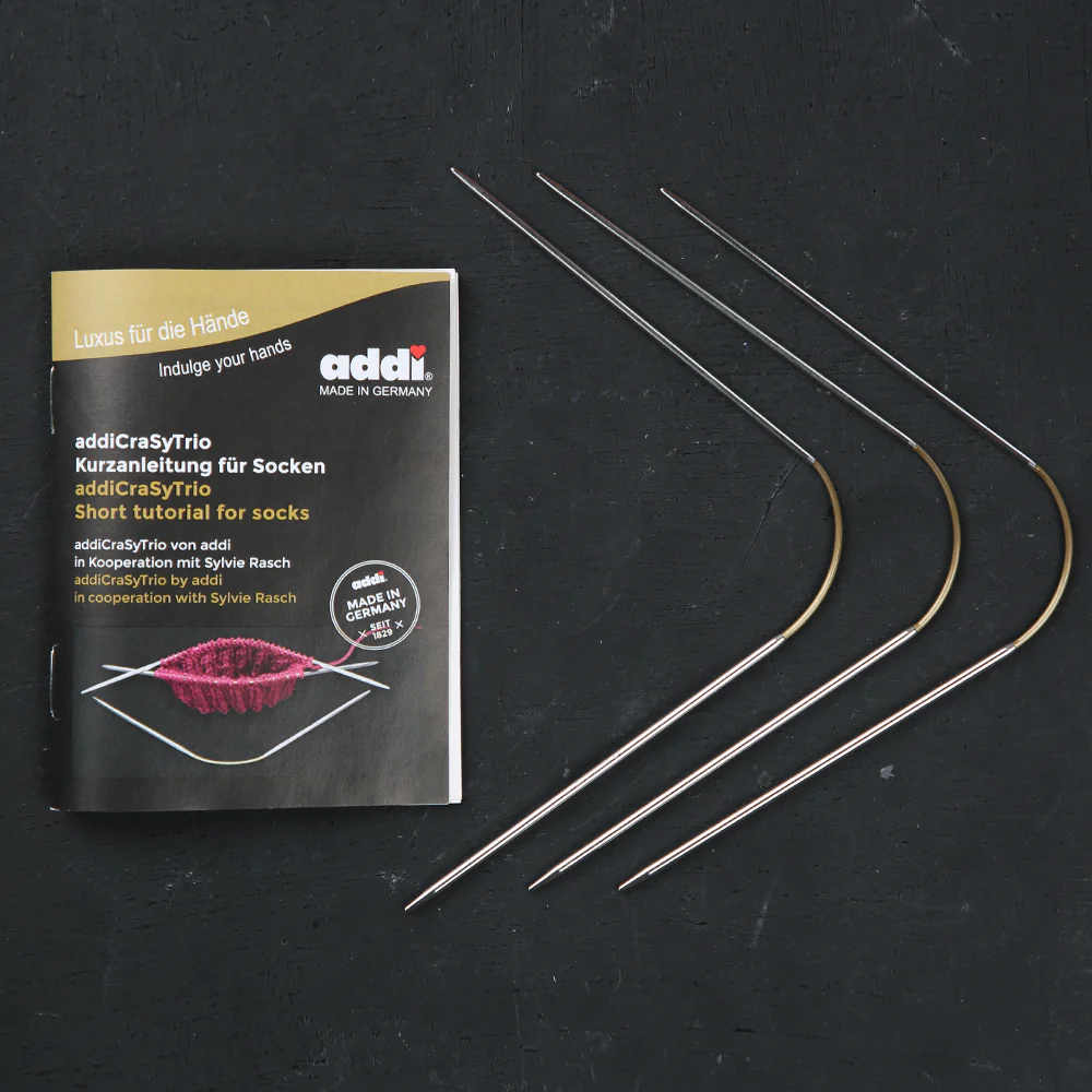 Addi CrasyTrio 2 Mm 21 Cm Flexible Sock Knitting Needles, Set of 3 - 160-2 - Image 3
