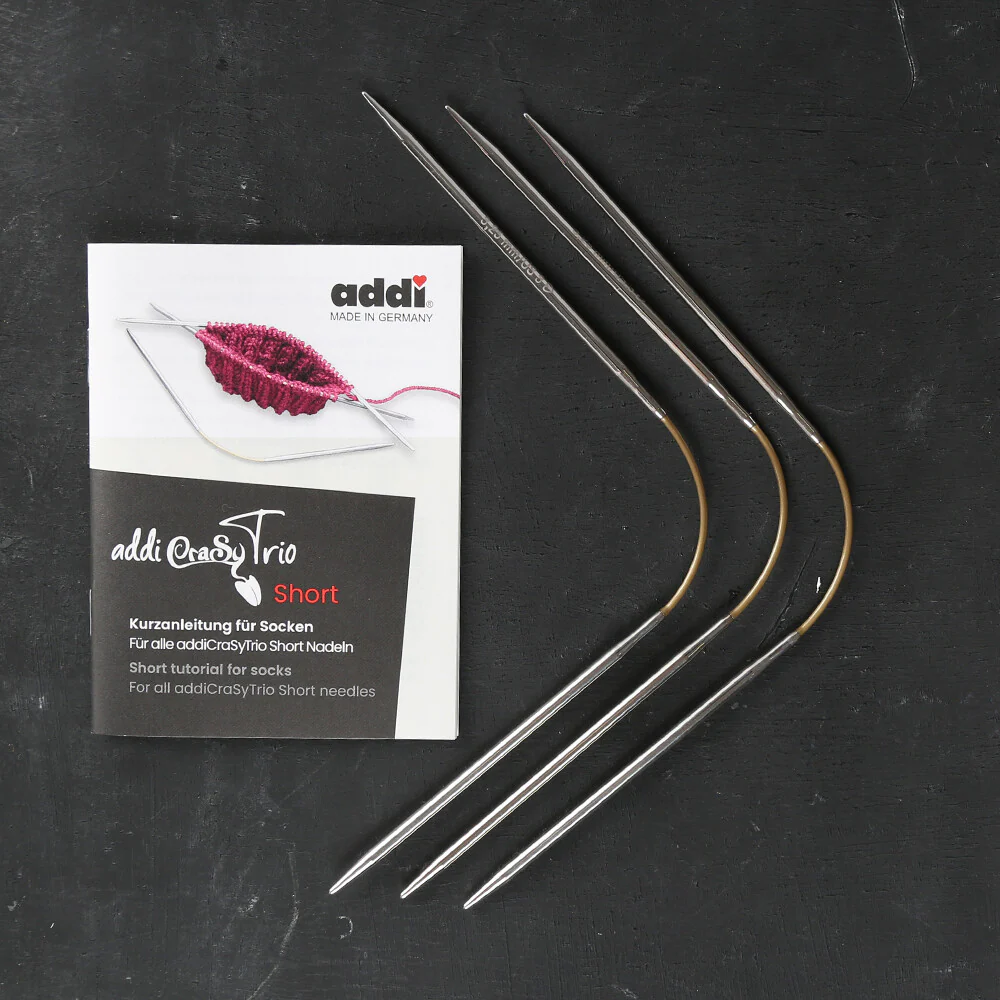 Addi CrasyTrio 2.25 Mm 21 Cm Flexible Sock Knitting Needles, Set of 3 - 160-2 - Image 3