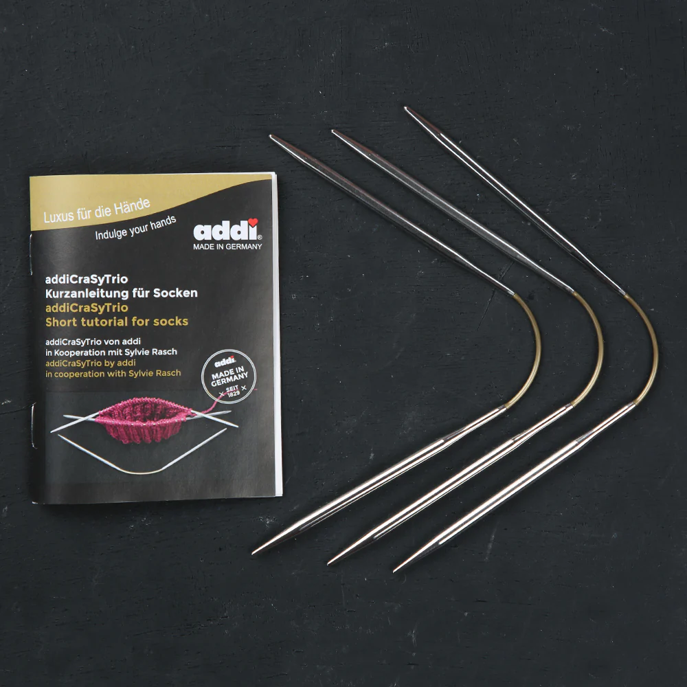 Addi CrasyTrio 4 Mm 21 Cm Flexible Sock Knitting Needles, Set of 3 - 160-2 - Image 3