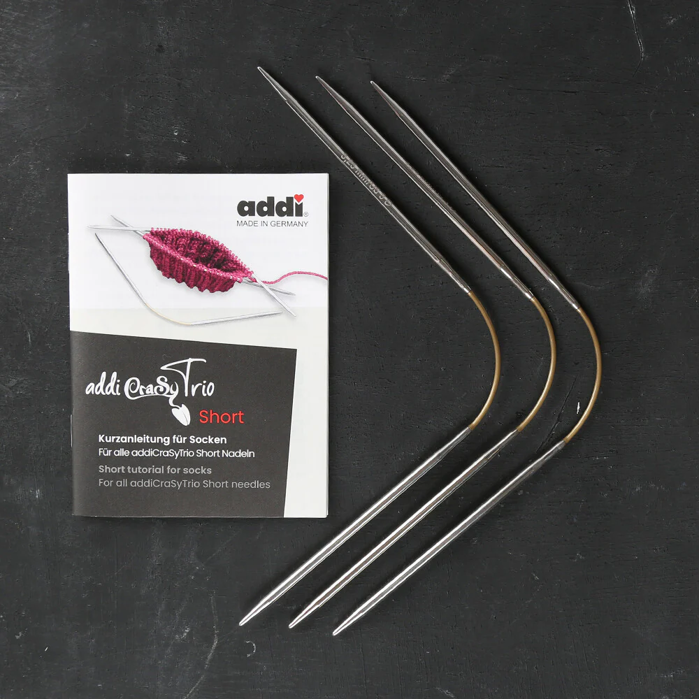 Addi CrasyTrio 4.5 Mm 21 Cm Flexible Sock Knitting Needles, Set of 3 - 160-2 - Image 3