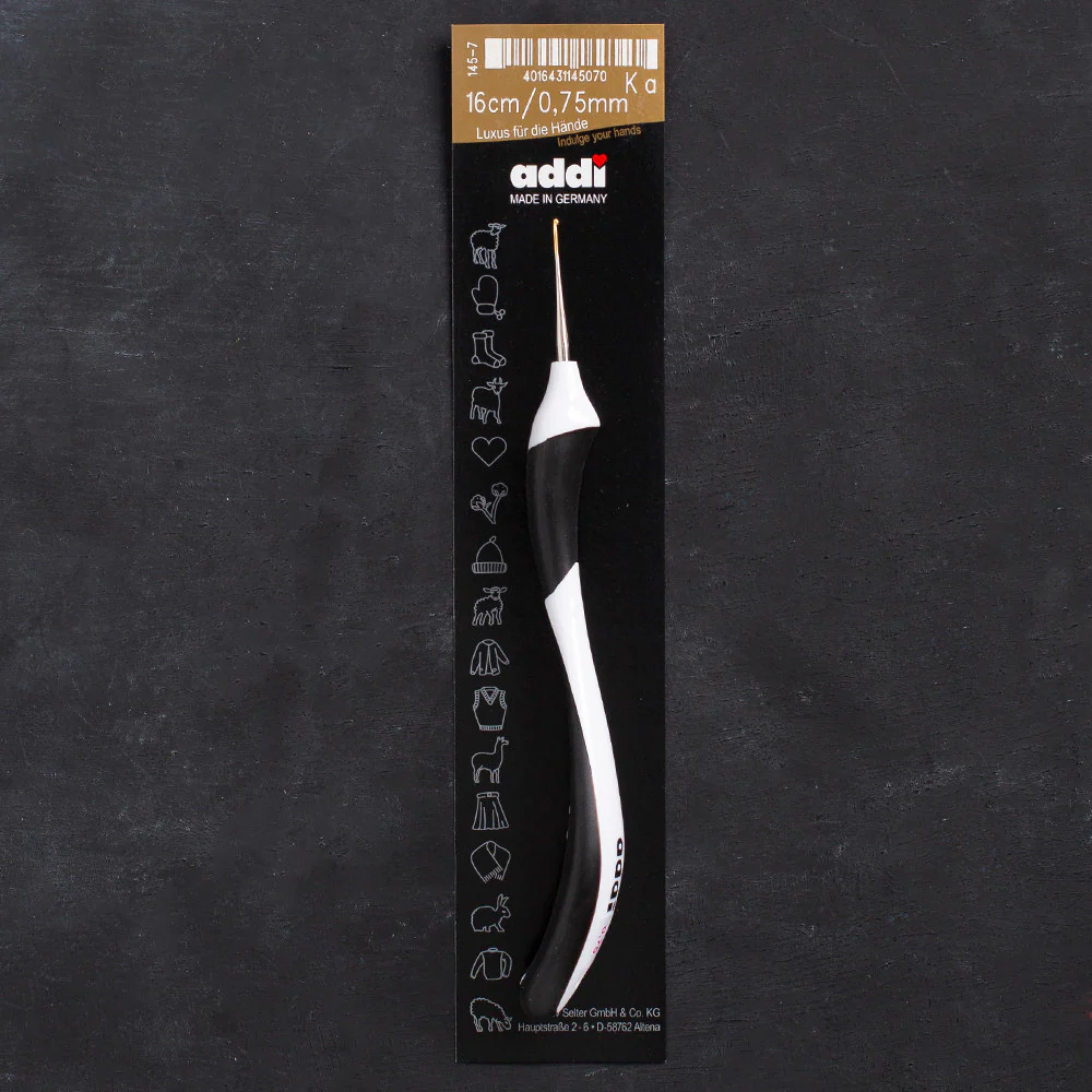 Addi Swing Mini No:17 0.75mm 16cm Ergonomic Crochet Hook - 145-7