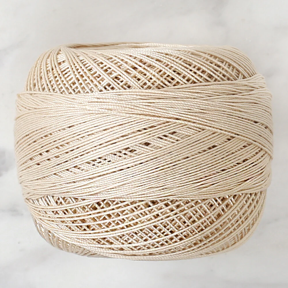 Altınbaşak 20Gr 50 No Sand Beige Classic Colored Lace Thread Ball  - 301