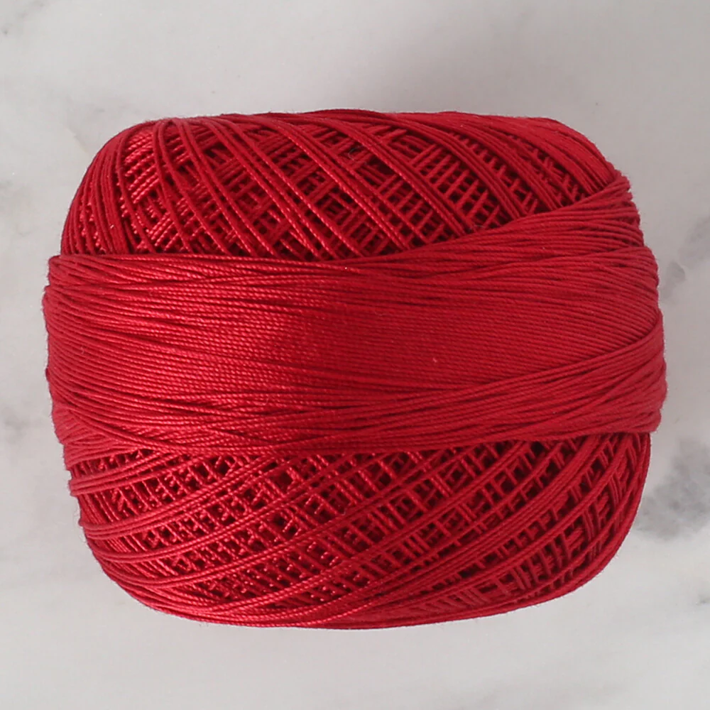Altınbaşak 20Gr 50 No Red Classic Colored Lace Thread Ball  - 357