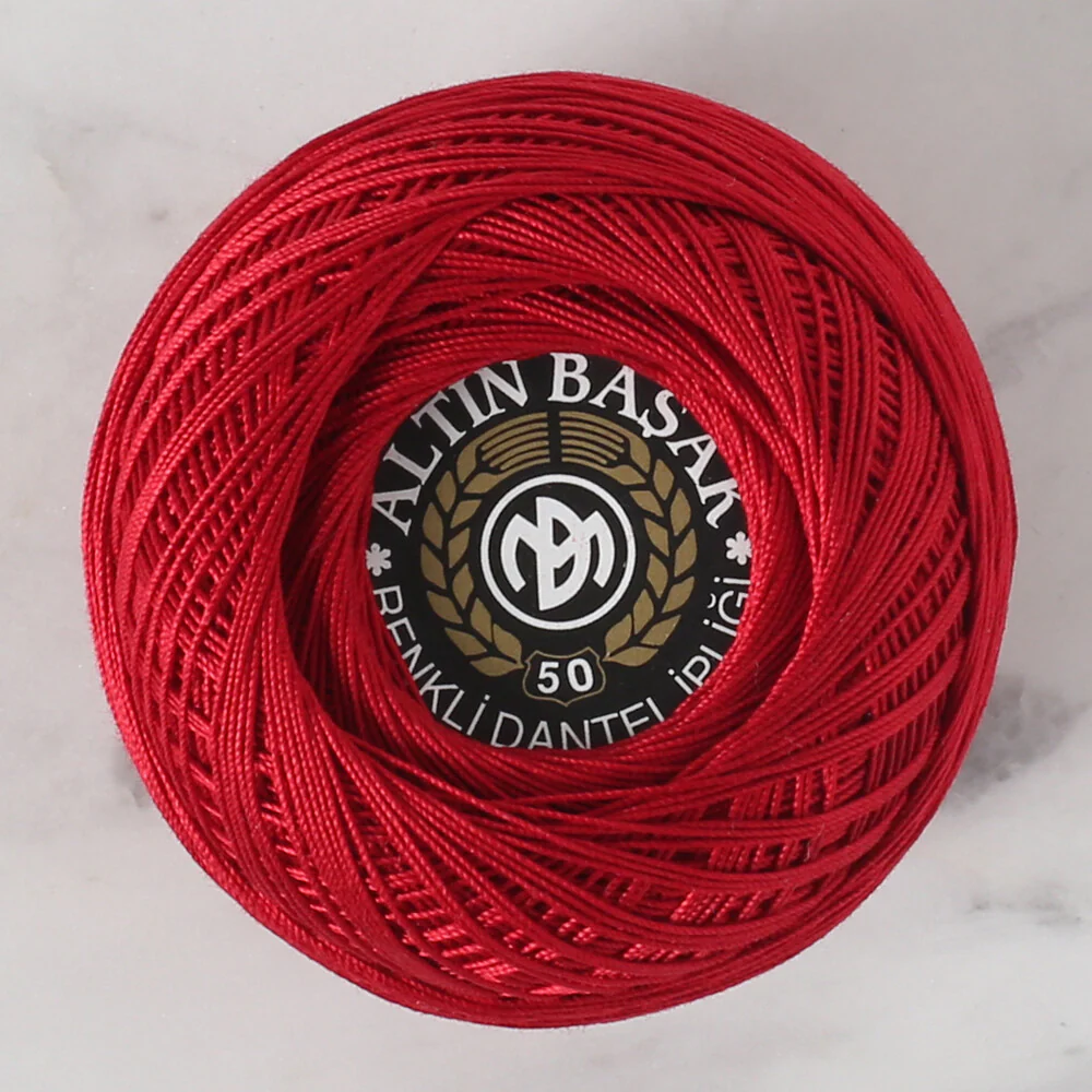 Altınbaşak 20Gr 50 No Red Classic Colored Lace Thread Ball  - 357 - Image 2