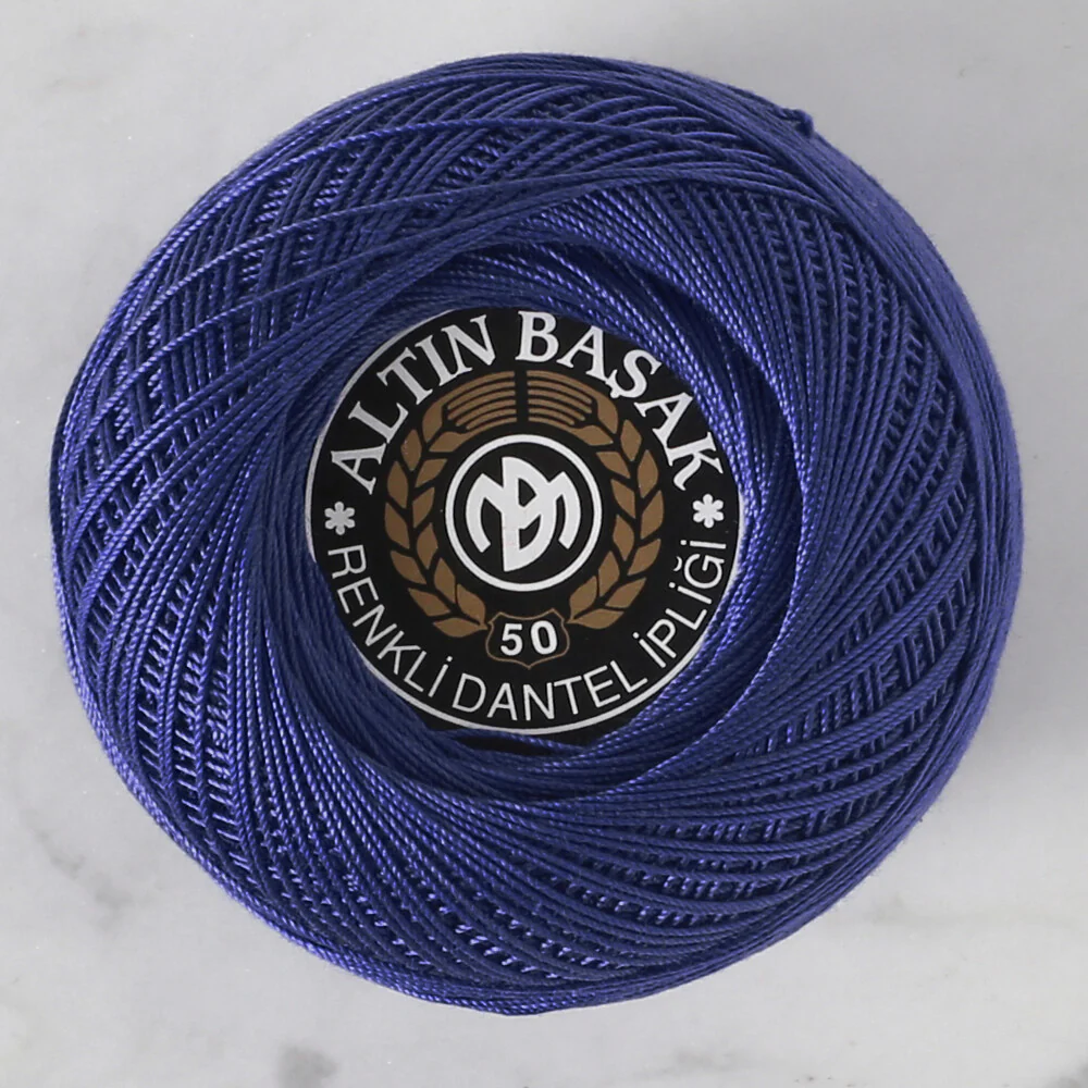 Altinbasak 20Gr 50 No Sax Blue Classic Colored Lace Thread Ball  - 335 - Image 2