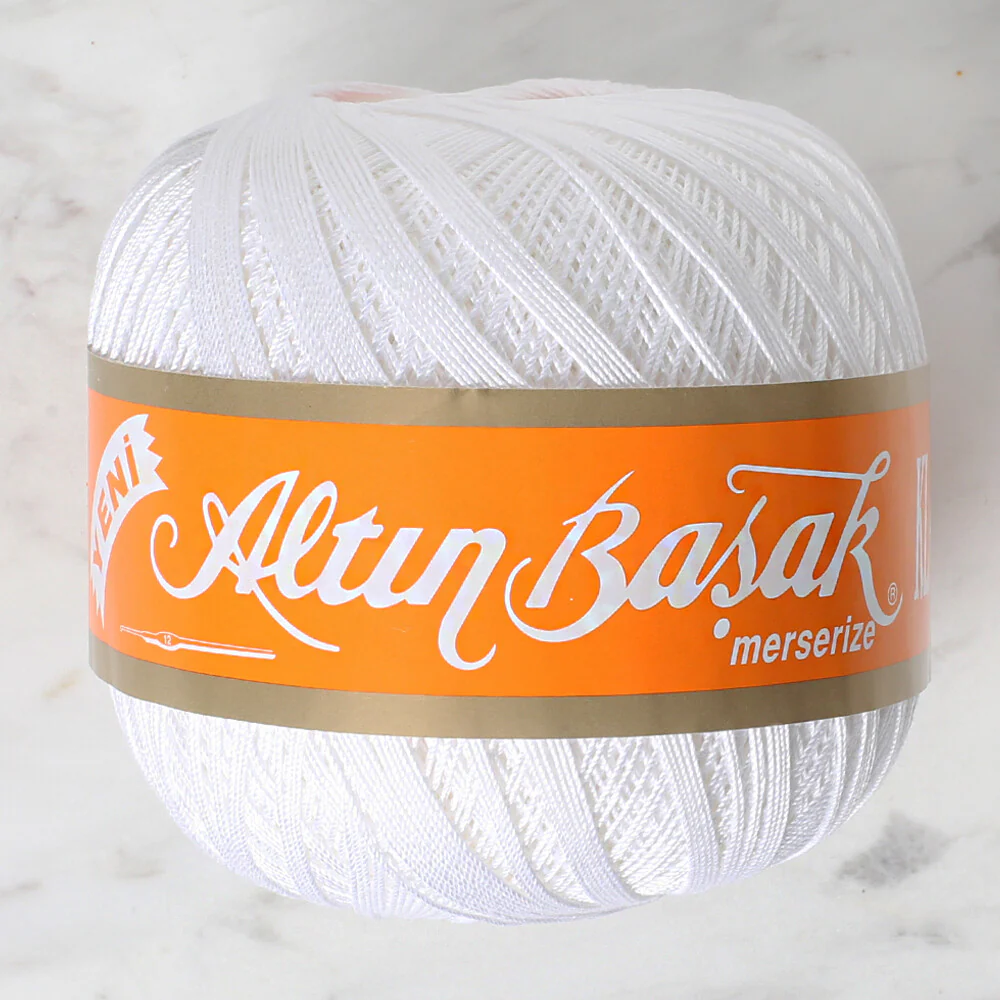 Altınbaşak 100Gr Classic Lace Thread Ball  Ball 30 No - White