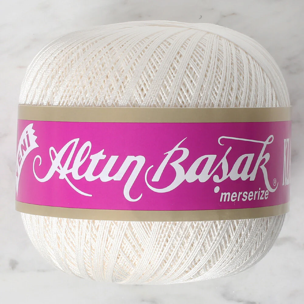 Altınbaşak 100Gr Classic Lace Thread Ball  40 No - Cream