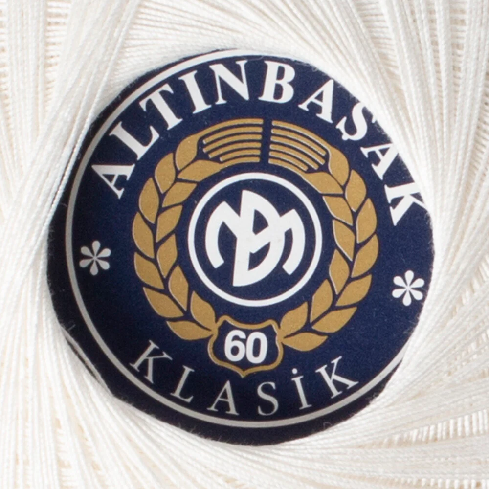 Altınbaşak 100Gr Classic Lace Thread Ball  60 No - Cream - Image 3