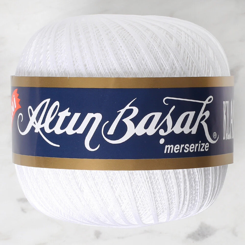 Altinbasak 100Gr Classic Lace Thread Ball  60 No - White