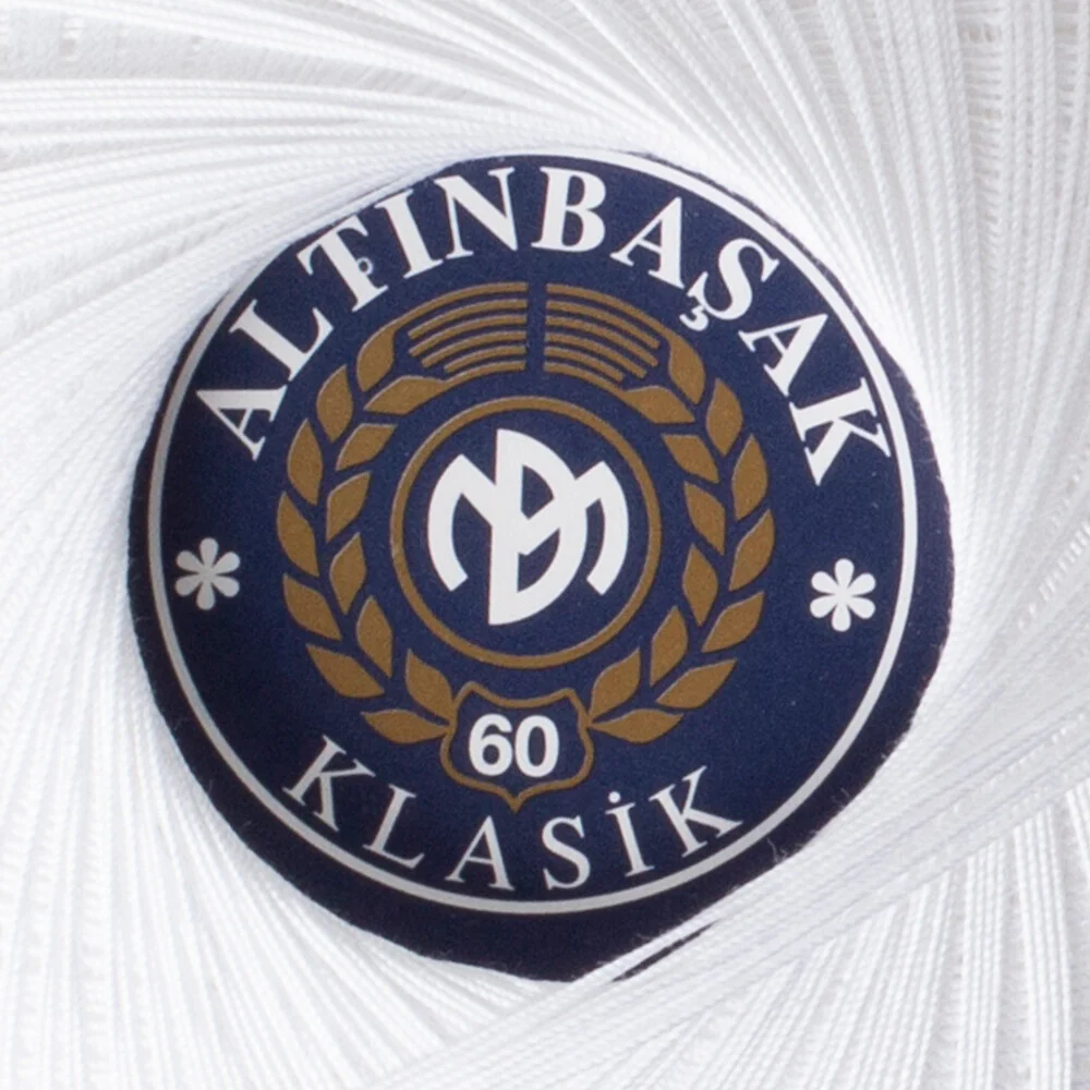 Altinbasak 100Gr Classic Lace Thread Ball  60 No - White - Image 3