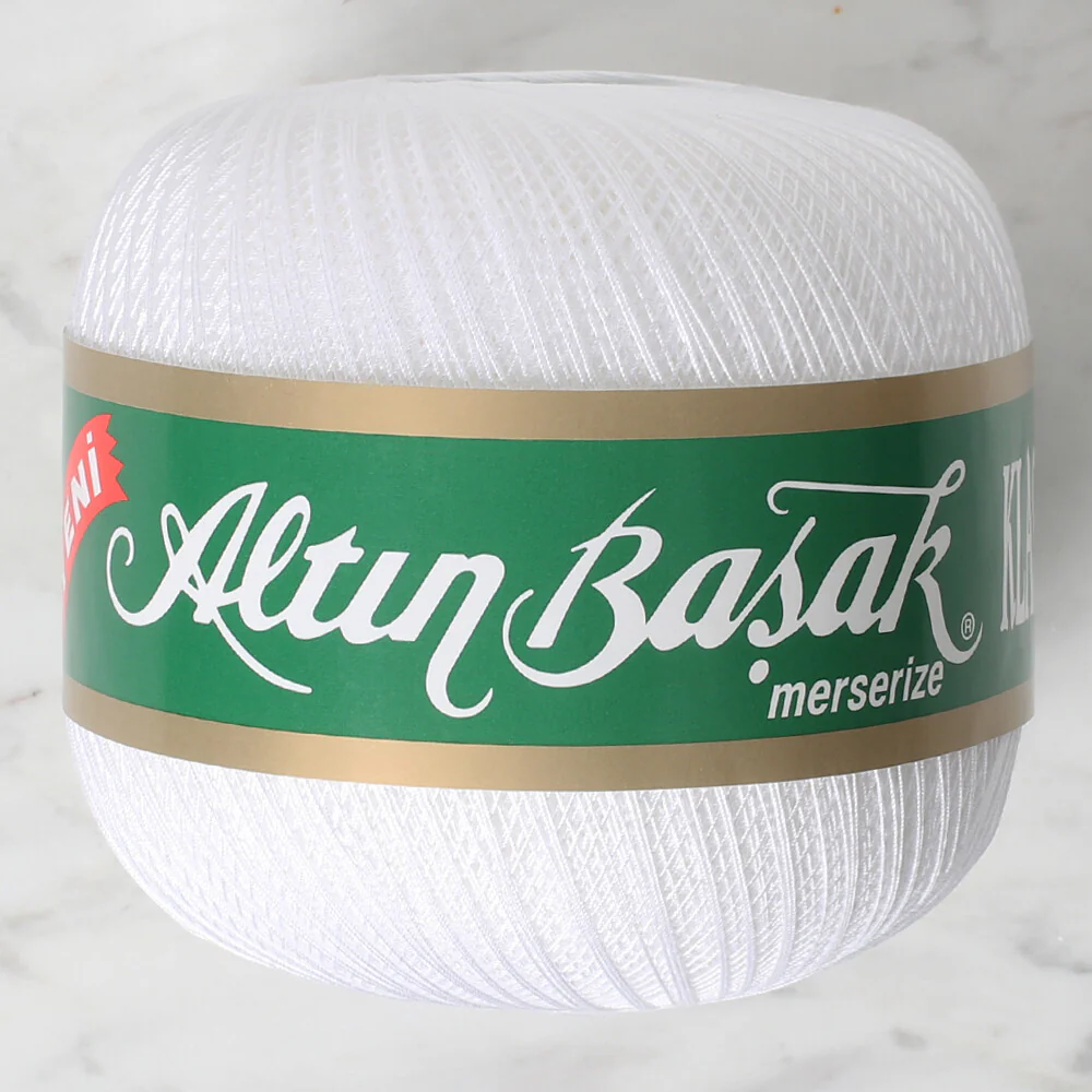 Altınbaşak 100Gr Classic Lace Thread Ball  70 No - White