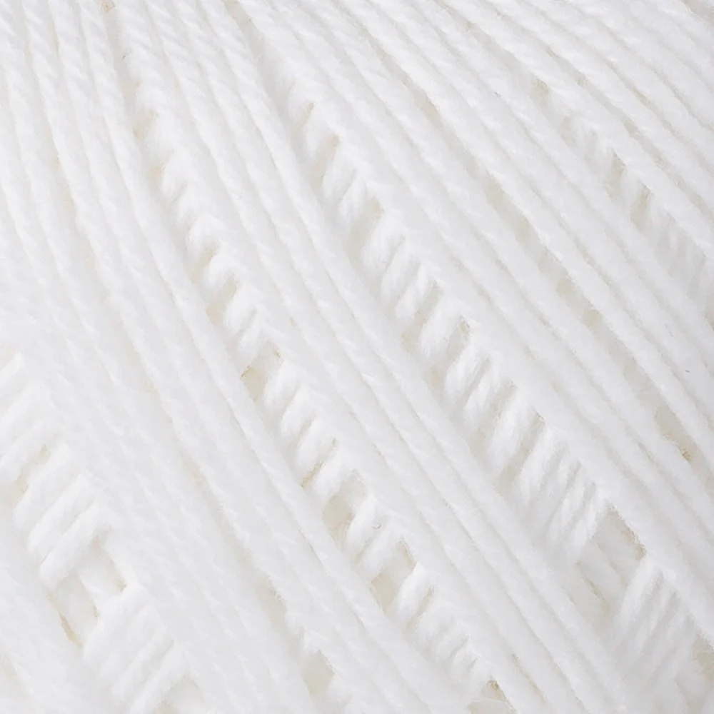 Anchor Baby Pure Cotton 4ply Yarn, White - 01131 - Image 2