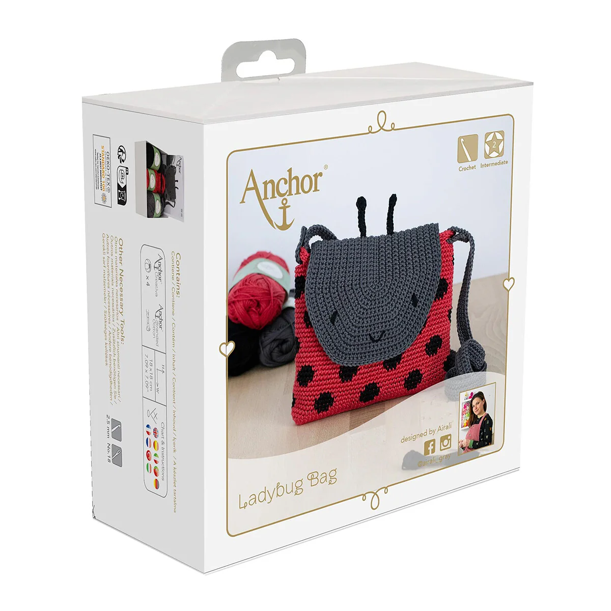 Anchor Baby Pure Cotton Ludybug Bag Set - A28C006-09063 - Image 3