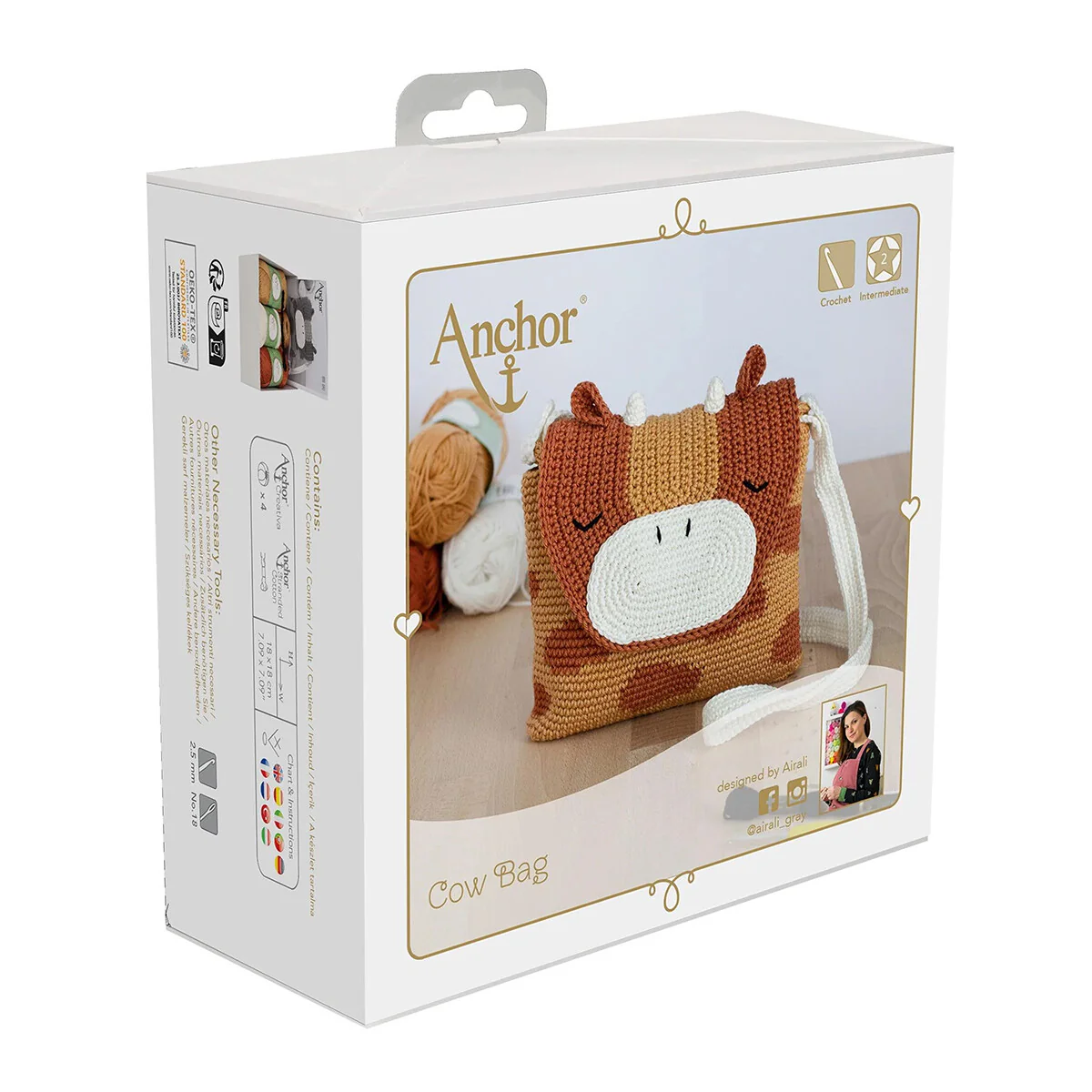 Anchor Baby Pure Cotton Cow Bag Set - A28C006-09062 - Image 3