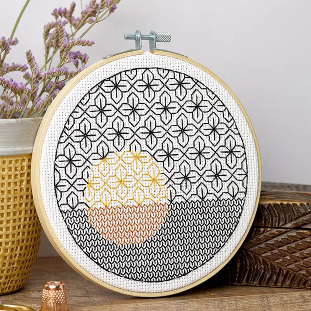 Anchor Blackwork Geometric Circles İşmele Embroidery Kit- ABW0003 - Image 4