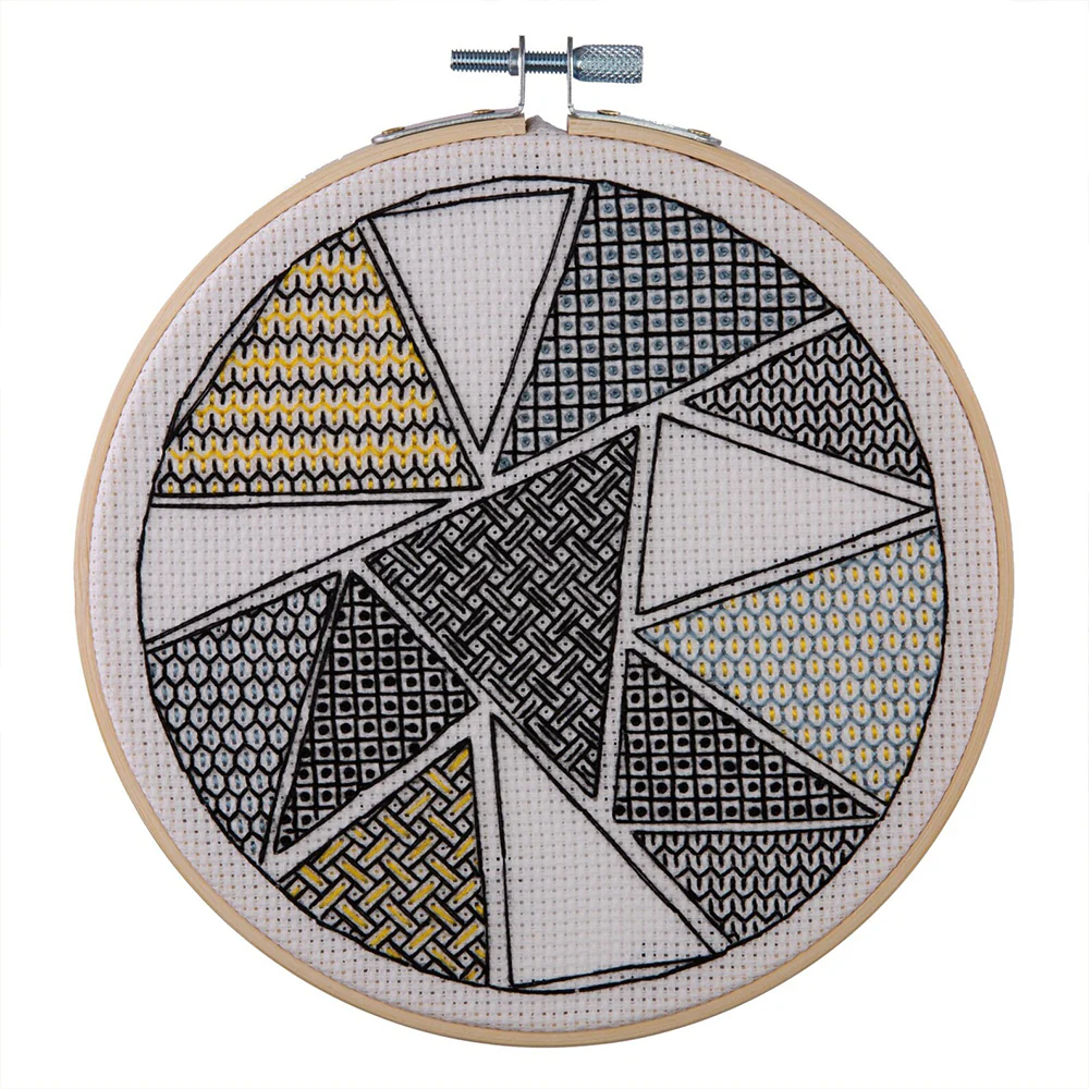 Anchor Blackwork ­Geometric Triangles Processing Embroidery Kit- ABW0004 - Image 2