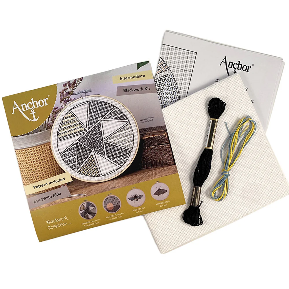 Anchor Blackwork ­Geometric Triangles Processing Embroidery Kit- ABW0004 - Image 3