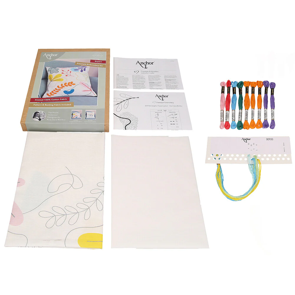Anchor Embroidery Kit 40 x 40cm 15.75 x 15.75" DCF003 - Image 3