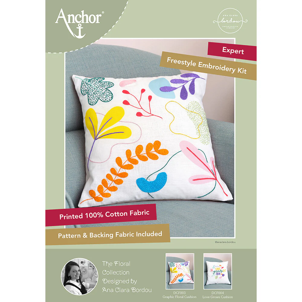 Anchor Embroidery Kit 40 x 40cm 15.75 x 15.75" DCF003 - Image 4