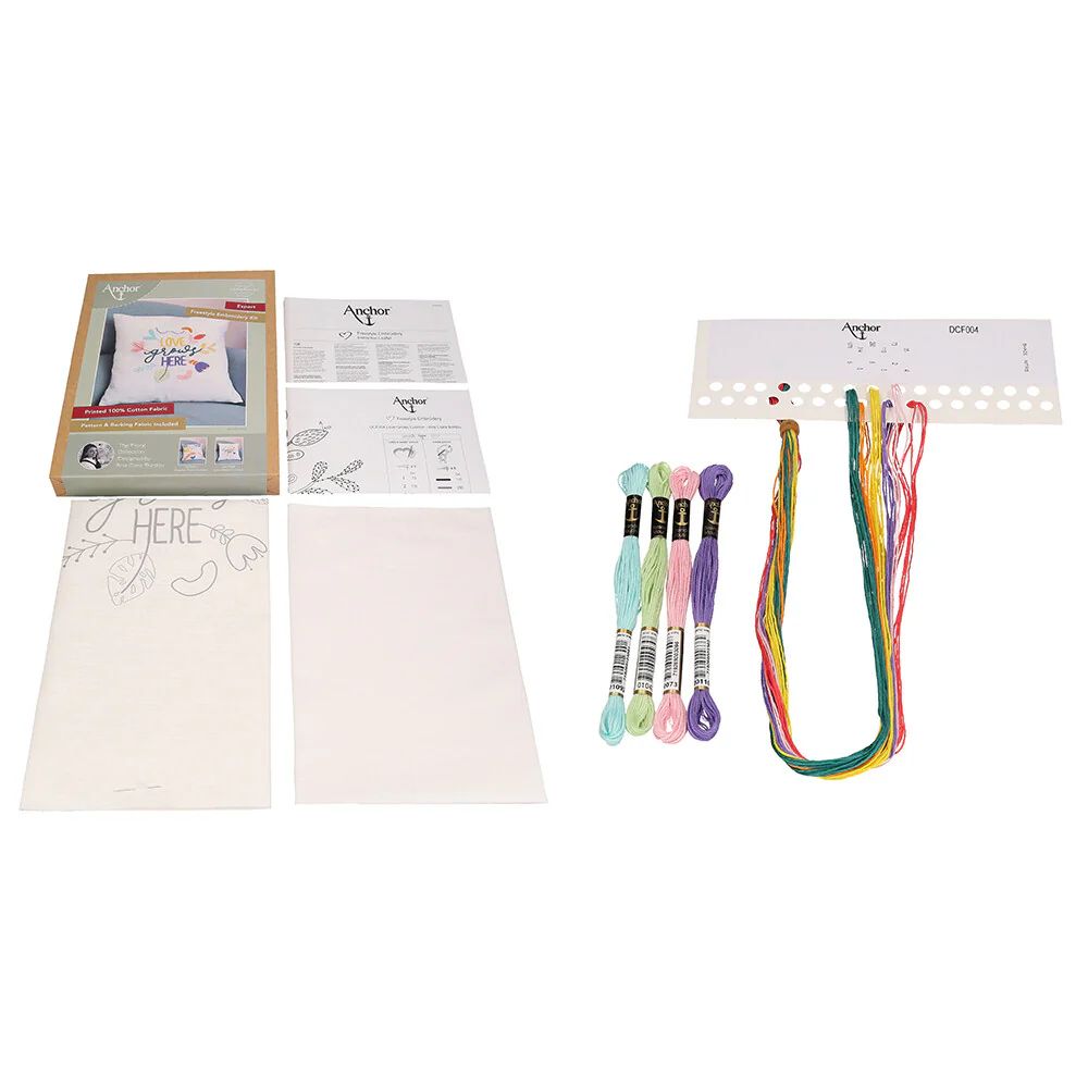 Anchor Embroidery Kit 40 x 40cm 15.75 x 15.75" DCF004 - Image 3