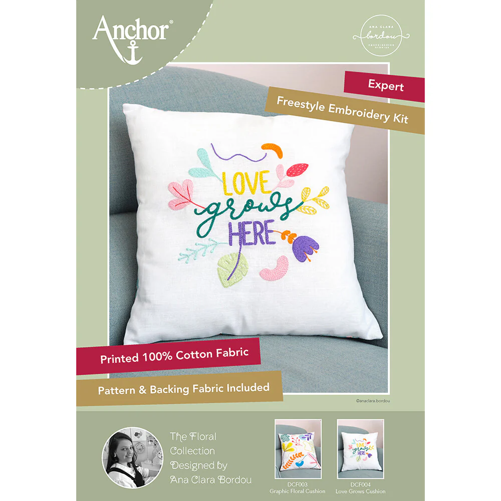 Anchor Embroidery Kit 40 x 40cm 15.75 x 15.75" DCF004 - Image 5