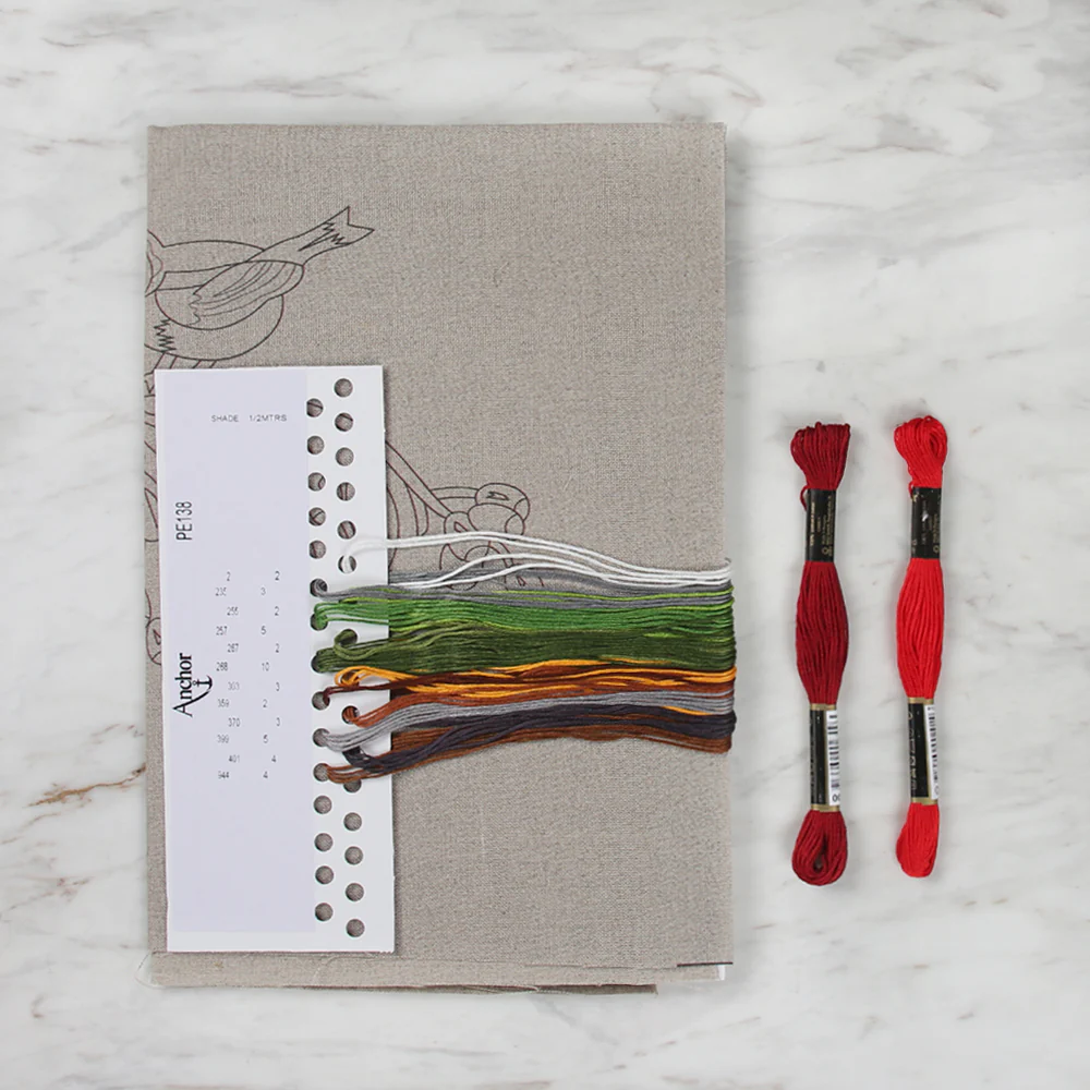 Anchor Hand Embroidery Kit - Bird - PE138 - Image 2