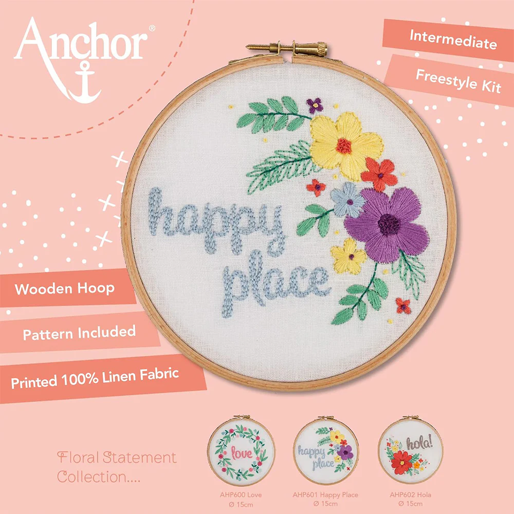 Anchor Happy Place Embroidery Kit - AHP601 - Image 4