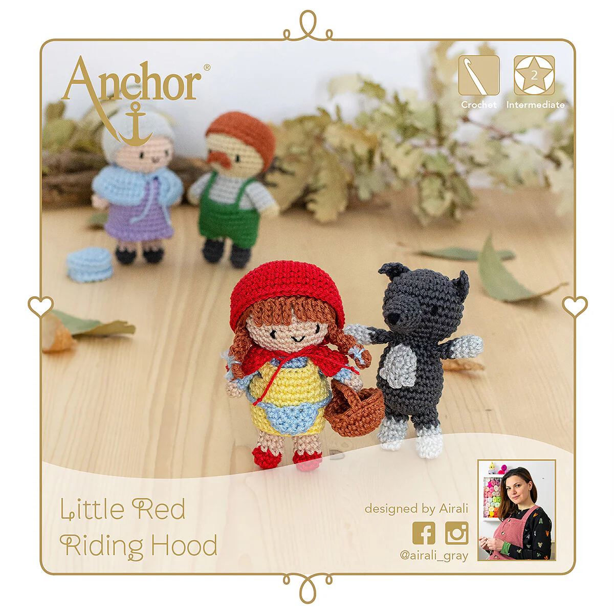 Anchor Little Red Riding Hood Amigurumi Set - A28C003-09063 - Image 4