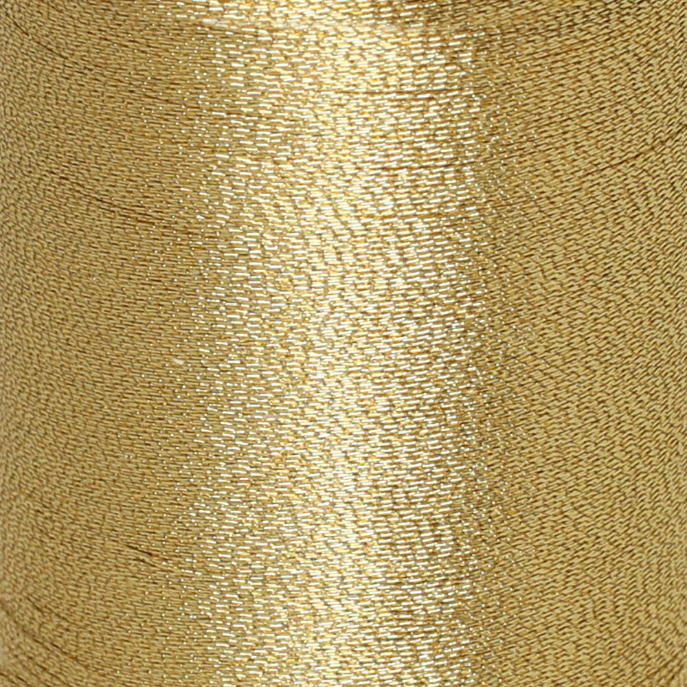 Anchor No:14 25g Metallic Machine Embroidery Thread, Yellow - 4566014 - 0003 - Image 2