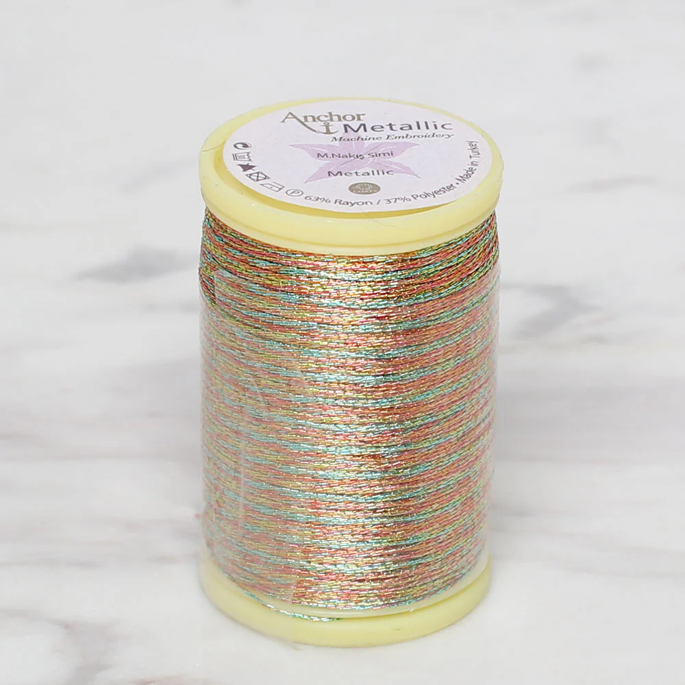 Anchor No:14 10g Metallic Hand Embroidery Glitter Thread, Brown - 4565014-0006