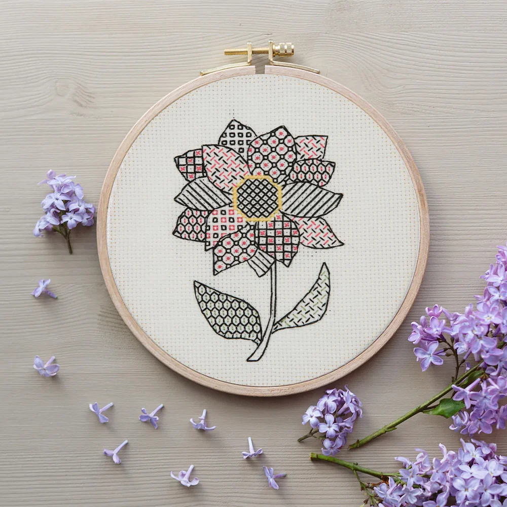 Anchor Modern Blackwork Embroidery Kit­ Dahlia - ABW0006 - Image 3