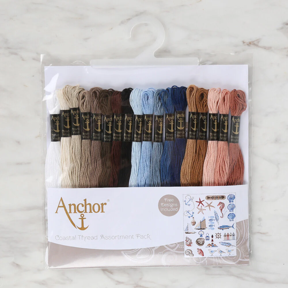 Anchor Stranded Cotton: Club Assortment, 18 Skeins (Free Design Included) - Image 2