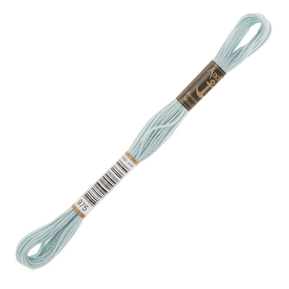 Anchor Stranded Mouline Embroidery Thread, 8m, Blue - 0975