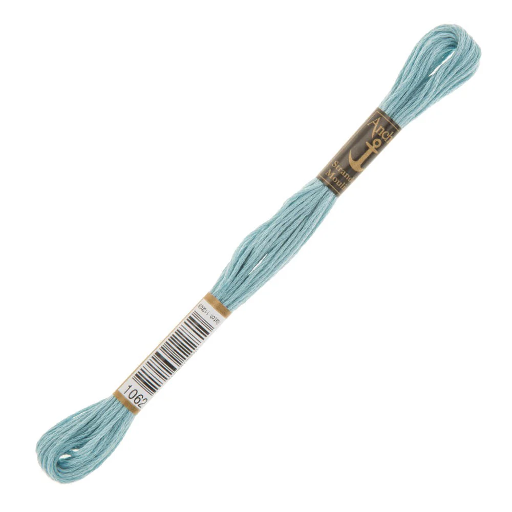 Anchor Stranded Mouline Embroidery Thread, 8m, Blue - 1062