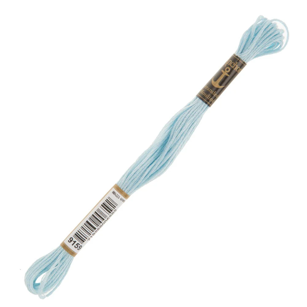 Anchor Stranded Mouline Embroidery Thread, 8m, Blue - 9159