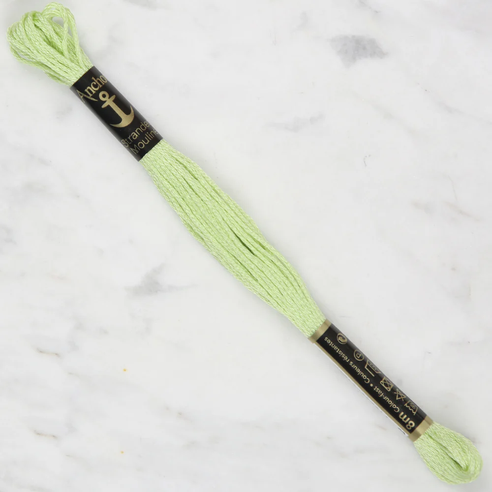 Anchor Stranded Mouline Embroidery Thread, 8m, Green - 0253