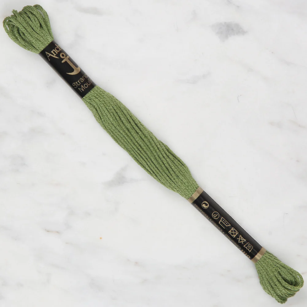 Anchor Stranded Mouline Embroidery Thread, 8m, Green - 0267