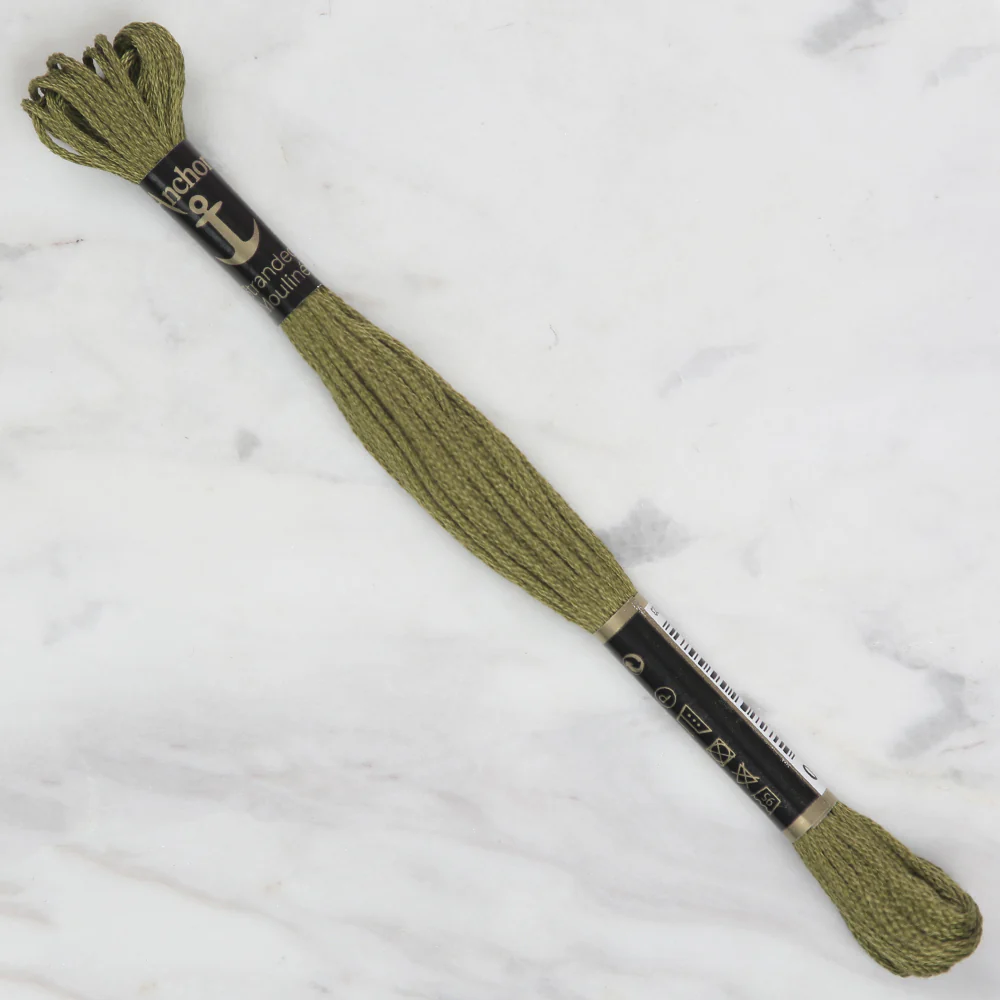 Anchor Stranded Mouline Embroidery Thread, 8m, Green - 0281