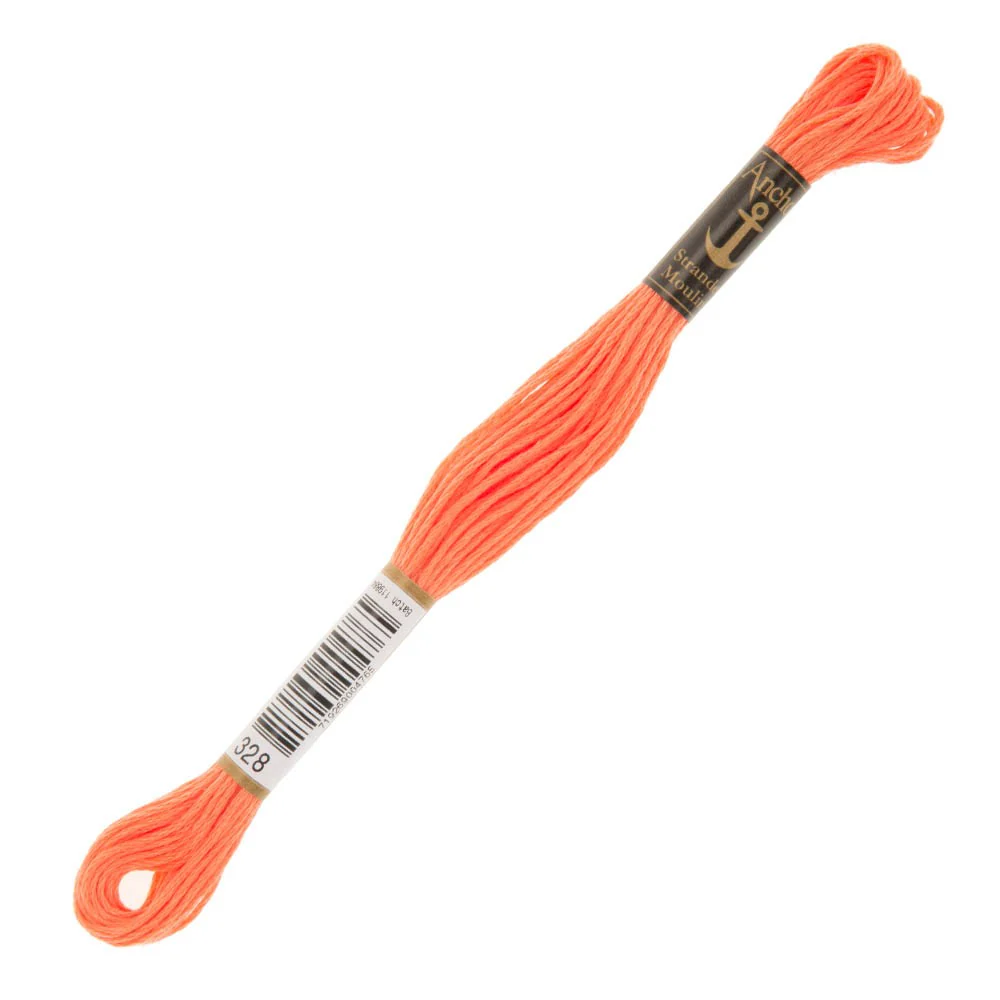 Anchor Stranded Mouline Embroidery Thread, 8m, Pink - 0328