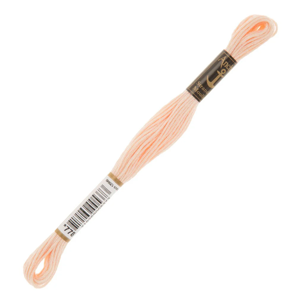 Anchor Stranded Mouline Embroidery Thread, 8m, Pink - 0778