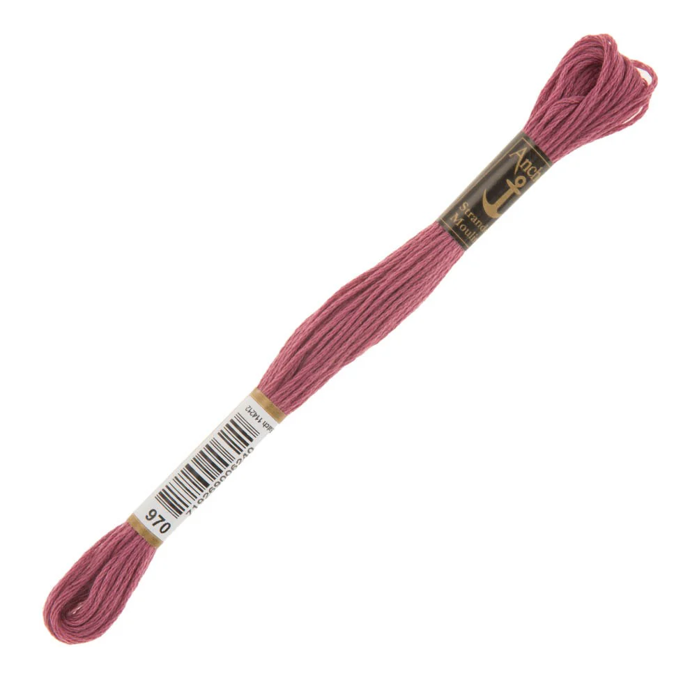 Anchor Stranded Mouline Embroidery Thread, 8m, Purple - 0970