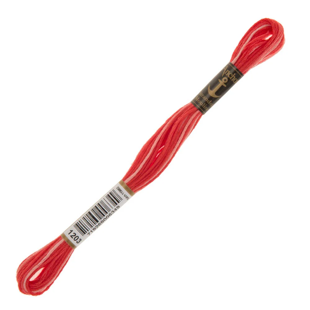Anchor Stranded Mouline Embroidery Thread, 8m, Variegated  - 1203