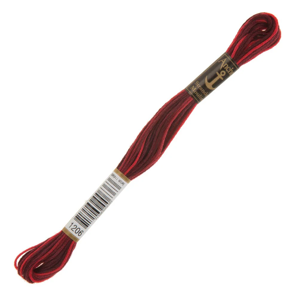 Anchor Stranded Mouline Embroidery Thread, 8m, Variegated  - 1206